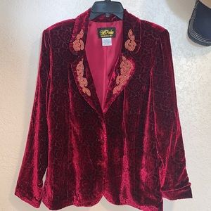 Bob Mackie Wearable Art Velvet Jacket